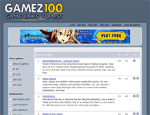 Tablet Screenshot of gamez100.com